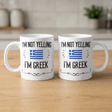 Funny Greek Gift Mug – I'm Not Yelling thumbnail 4