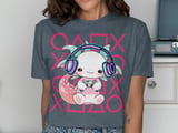 Kawaii Axolotl Gamer Graphic Tee thumbnail 11