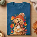 Pumpkin Spice Golden Retriever Tee thumbnail 7