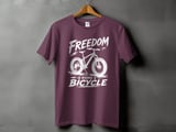 Freedom Is Riding a Bicycle | Fat Tire Bike T-Shirt thumbnail 7
