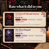 The Emberlark Ledger — Interactive Romantasy Book Tracker & Reading Journal | Import from Goodreads, Works Offline, No Subscription thumbnail 4