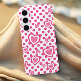Pink Heart Tough Phone Case Coquette Polka Dot Cute Girly Aesthetic Trendy Y2K Lover Girl Gift for Her Retro Romantic Phone Cover thumbnail 6