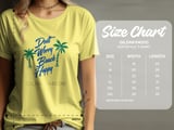 Don't Worry Beach Happy Road Trip T-Shirt, Palm Tree Beach Graphic Shirt, Cruise Getaway T-Shirt, Summer Beach Trip Tee thumbnail 11