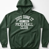 Pickleball Gildan Fleece Hoodie, Just Dink It (Est. 1965) Pickleball Club, Warm Winter Court Pullover thumbnail 5