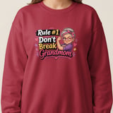 Rule 1 Don't Break Grandmom Sweatshirt thumbnail 2