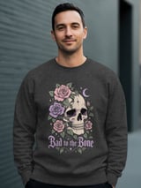 Bad to the Bone Floral Skull Tee or Sweatshirt thumbnail 15