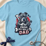 Proud Pit Bull Dad Tee | Pit Bull Dad Shirt | Pittie Dad Gift | Dog Dad Apparel thumbnail 5
