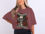 Life Is A Gamble T-Shirt, Tattoo Style Skull Roses T Shirt, Poker Cards Dice Tee, T Shirts for National Tattoo Day, Casino Luck Gambling thumbnail 8