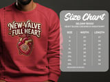New Valve Full Heart T-Shirt: Anatomical Gear Design, Heart Surgery Recovery, Cardiac Survivor thumbnail 3