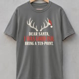 Dear Santa Bring A Ten-Point Tee thumbnail 4
