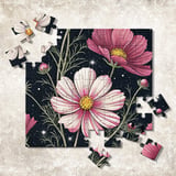 Cosmos Flowers Tumbler Design, Watercolor Floral Digital Paper, Junk Journal, Pink White Flowers Printable Tumbler Png, Scrapbooking Paper thumbnail 12