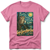 Gogh Starry Night Owl ~ Comfort Colors Premium Tee thumbnail 11