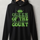 Pickleball Sport-Tek Performance Hood, Queen of the Pickleball Court, Lightweight Performance Hoodie thumbnail 1