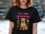 Full Time Sweetheart Pit Bull Tee | Cute Pittie Shirt | Pit Bull Lover Gift thumbnail 8