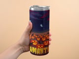 Personalized Halloween Tumbler, Pumpkin Patch, Scary Tumbler, Spooky Season Tumbler, Ghost Tumbler, Halloween Gift, Custom Name Tumbler thumbnail 4