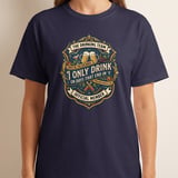Drinking Team T-Shirt, Funny Beer Lover Gift, Pub Crawl Party Tee, I Only Drink on Days that End in 'Y' Humorous Vintage Bar Design Shirt thumbnail 8