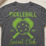 Pickleball Sport-Tek Performance Tee, Pickleball Est. 1984 Social Club, Court Apparel thumbnail 8