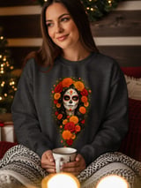 Floral Sugar Skull Catrina Tee thumbnail 11