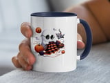 Halloween Mug, Knitting Ghost Mug, Funny Ghost Mug, Fall Mug, Halloween Coffee Mug, Autumn Mug, Cute Cat Mug, Pumpkin Mug, Halloween Gift thumbnail 3