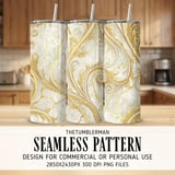 Gold Floral Tumbler Design, Digital Download, Watercolor Flower Backgrounds, Floral Junk Journal Pages, Printable Tumbler png thumbnail 2