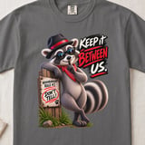 Keep It Between Us Raccoon Tee thumbnail 4