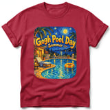 Gogh Pool Day ~ Comfort Colors Premium Tee thumbnail 2