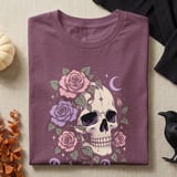 Bad to the Bone Floral Skull Tee or Sweatshirt thumbnail 8