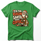 Reason Santa Needs Coffee Tee thumbnail 7
