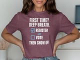 First Time Voter Checklist Tee & Sweatshirts thumbnail 1