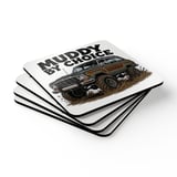 Grand Wagoneer Corkwood Coaster Set, The Waggy Car Coasters, Muddy By Choice Decor, Off Road Coasters thumbnail 2