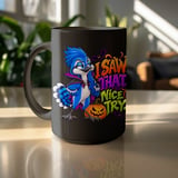 I Saw That Halloween Blue Jay Mug thumbnail 16