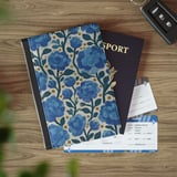 Blue Botanical Floral Passport Cover thumbnail 4