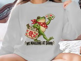 We Mahjong At Dawn Frog Print, Cute Mahjong Lover Gift, Retro Frog Illustration, Mahjong Player Wall Art, Game Night Decor Graphic thumbnail 10