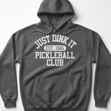 Pickleball Gildan Fleece Hoodie, Just Dink It (Est. 1965) Pickleball Club, Warm Winter Court Pullover thumbnail 4
