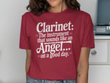 Clarinet: Angel on a Good Day Graphic Tee thumbnail 12