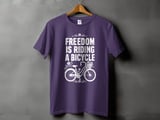 Freedom Is Riding a Bicycle | Step-Thru Cruiser Bike T-Shirt thumbnail 5