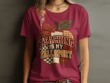 Teaching Is My Fall Sport Tee thumbnail 5