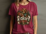 Kickoff Ready Dachshund Football Tee thumbnail 3