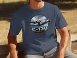 C-130 Hercules Tactical Airlift T-Shirt, Military Aircraft Tee, Air Force Veteran Gift, Aviation Enthusiast Plane Shirt thumbnail 6