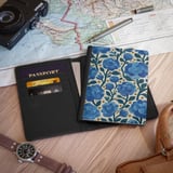 Blue Botanical Floral Passport Cover thumbnail 2