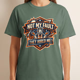Funny Work T-Shirt | Not My Fault They Hired Me Sarcastic Tee | Coworker Gift, Construction Humor, Engineer Present, Tradesman Shirt thumbnail 9