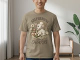 Christian Shepherding Little Hearts T-Shirt | Cute Lamb Daisy Pastor Teacher Gift | Faith-Based Apparel Tee thumbnail 7