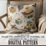 Vintage Toys Charm Digital Pattern Size Bundle Png thumbnail 5