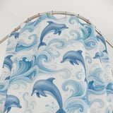 Watercolor Leaping Dolphin Shower Curtain thumbnail 6