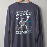 Pickleball Sport-Tek Long Sleeve Tee, Out of This World Dinks, Sun Shield Shirt thumbnail 5