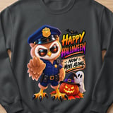 Officer Hoot the Owl Halloween Sweatshirt thumbnail 1