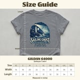 Sailing Ghost Lighthouse Crewneck Sweatshirts Nautical Phantom Ship Night Ocean Wave Graphic Print thumbnail 6