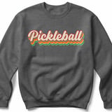 Pickleball Gildan Crewneck Sweatshirt, Pickleball, Court Warm Up Layer for Chilly Morning Matches and Lounge thumbnail 4