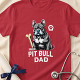 Proud Pit Bull Dad Tee | Pit Bull Dad Shirt | Pittie Dad Gift | Dog Dad Apparel thumbnail 14