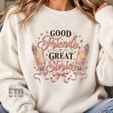Good Friends Great Stories PNG, Girls Night Cocktail Sublimation Design, Coquette Bestie Champagne Clipart, Galentines Day Graphic thumbnail 19